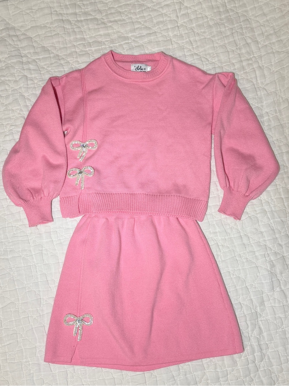 Lola and the Boys Pretty in Pink Bow Set